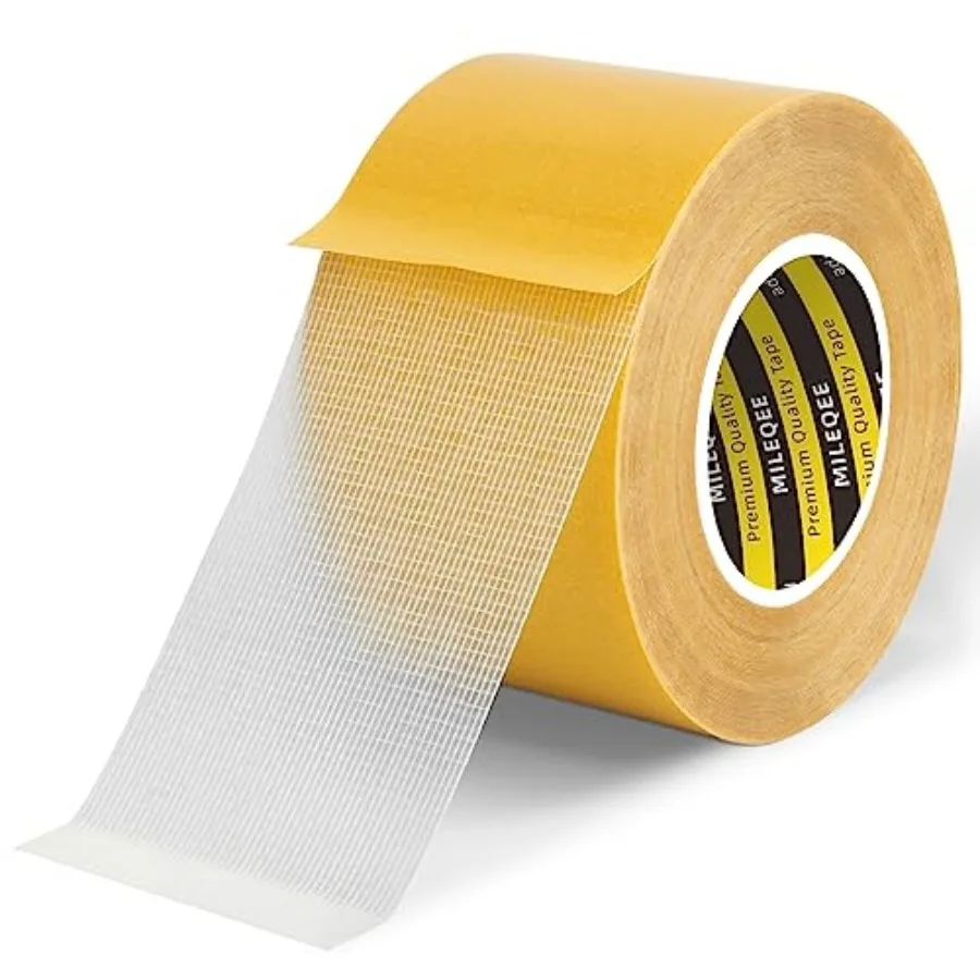 Double Sided Tape Heavy Duty, 1.8in x 33FT 10m,Universal High Tack, Strong Wall Adhesive with Fiberglass Mesh, Sticky Clear Tap
Double Sided Tape Heavy Duty, 1.8in x 33FT 10m,Universal High Tack, Strong Wall Adhesive with Fiberglass Mesh, Sticky Clear Tap