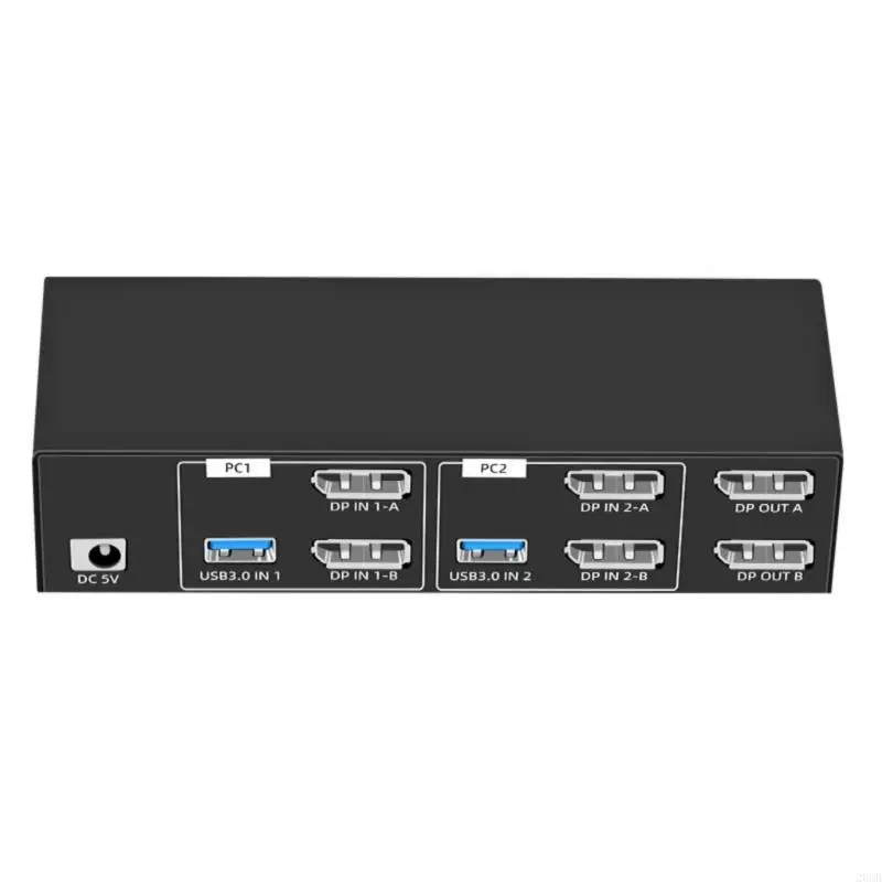 20CB 8K 4K DisplayPort KVM Переключатель с легким переключением проводов для двух компьютеров для офиса, мультимедийное -зал.
20CB 8K 4K DisplayPort KVM Переключатель с легким переключением проводов для двух компьютеров для офиса, мультимедийное -зал.