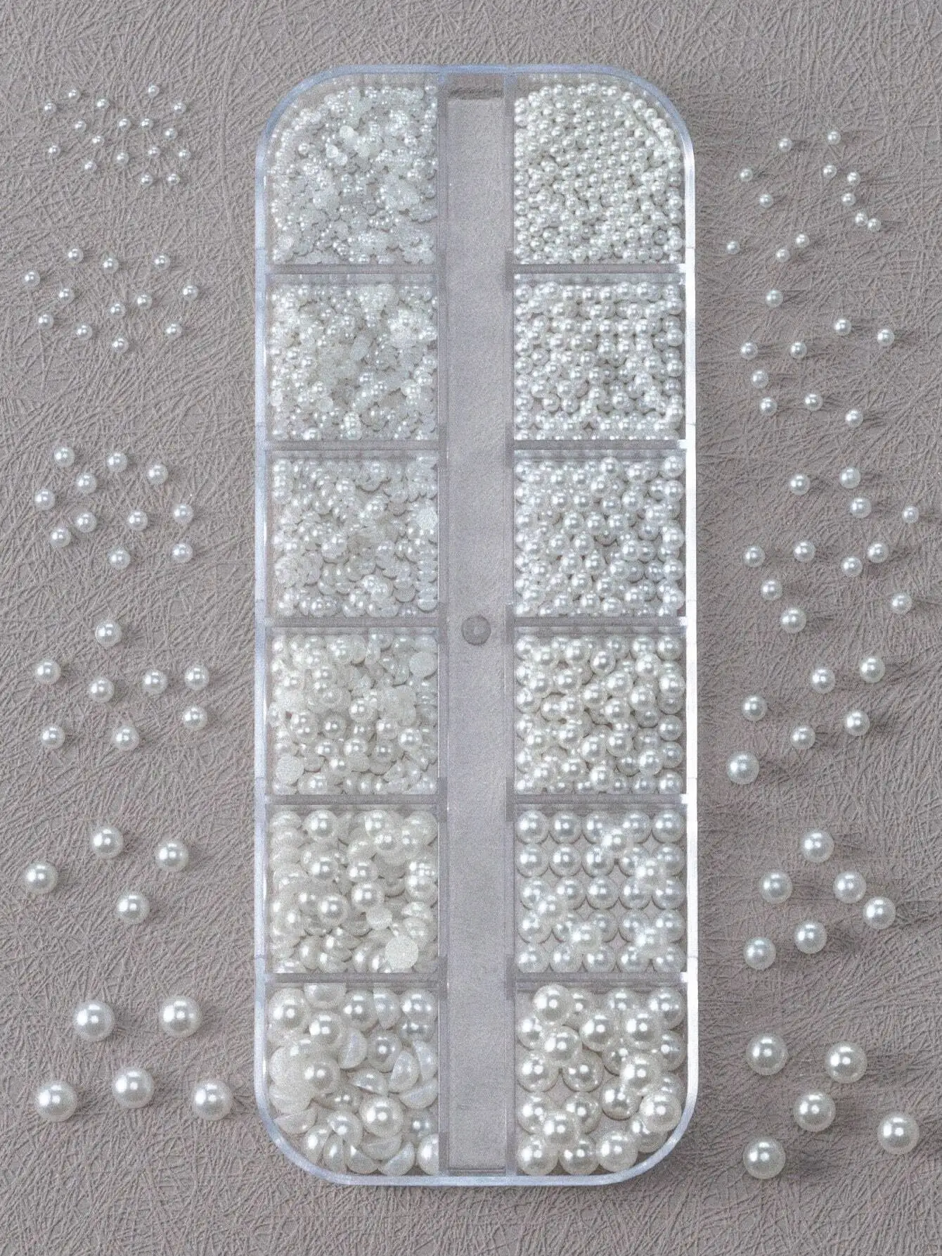 12 Grid 3D Caviar Beads Rhinestone Ocean-Inspired Nail Art Charms - 12 Sizes Set With Alloy Shell, Abalone, Seahorse, Starfish, Conch & Faux Pearl Beads For Diy Manicure Nail Supplies Nails Nail Gems
12 Grid 3D Caviar Beads Rhinestone Ocean-Inspired Nail Art Charms - 12 Sizes Set With Alloy Shell, Abalone, Seahorse, Starfish, Conch & Faux Pearl Beads For Diy Manicure Nail Supplies Nails Nail Gems