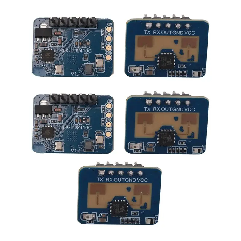 A01E-5 Pcs 24G Mmwave HLK-LD2410C Human Presence Radar Sensor Contactless Sensor Intelligent Sensor Motion Detection Module
A01E-5 Pcs 24G Mmwave HLK-LD2410C Human Presence Radar Sensor Contactless Sensor Intelligent Sensor Motion Detection Module