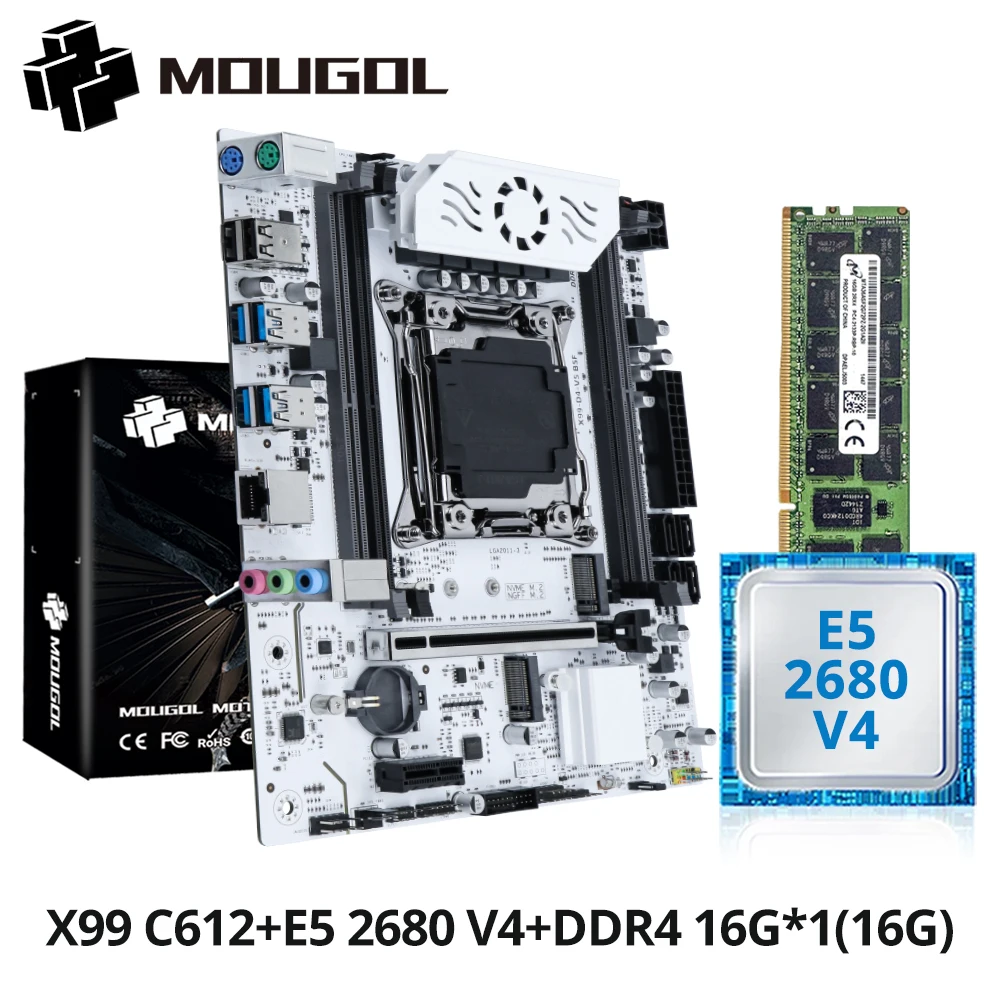 Комплект игровой материнской платы MOUGOL X99 C612 с процессором E5 2680 V4 и памятью DDR4 16 ГБ 2133 МГц NVME PCIE3.0 SATA3.0 для настольного хоста
Комплект игровой материнской платы MOUGOL X99 C612 с процессором E5 2680 V4 и памятью DDR4 16 ГБ 2133 МГц NVME PCIE3.0 SATA3.0 для настольного хоста