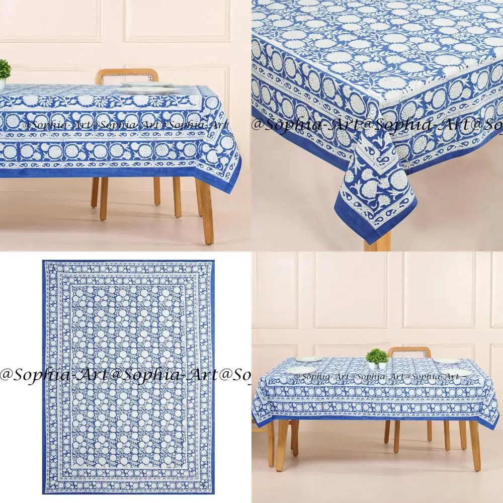 6 Seater 60 x 90 Cotton Block Printed Outdoor Tablecloth, Washable for Patio, Camping, and Holiday Parties
6 Seater 60 x 90 Cotton Block Printed Outdoor Tablecloth, Washable for Patio, Camping, and Holiday Parties