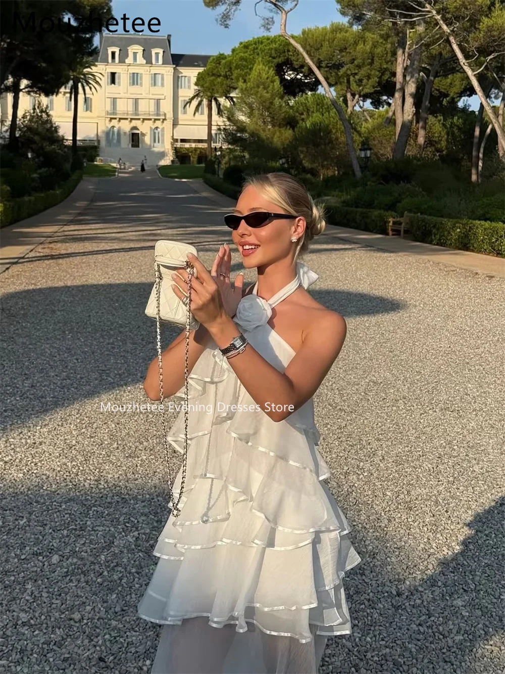 Mouzhetee Shiny A-Line Halter Evening Dresses Formal Party Gowns for Women Simple Ruffle Prom Gown Customized 2026
Mouzhetee Shiny A-Line Halter Evening Dresses Formal Party Gowns for Women Simple Ruffle Prom Gown Customized 2026