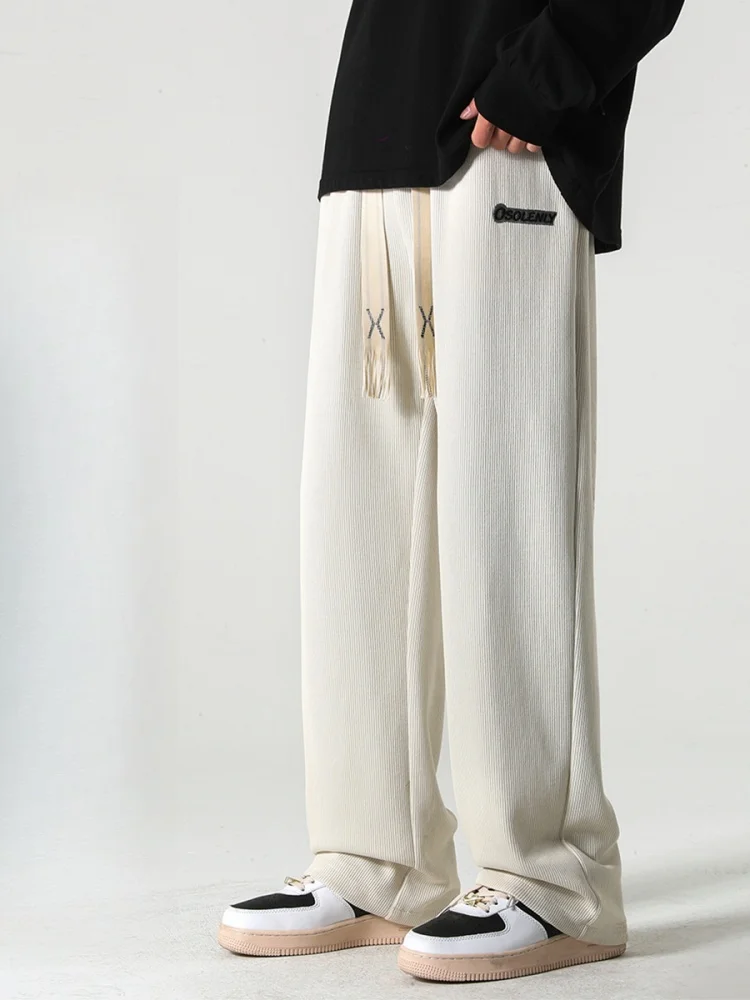 Ice Silk Men's Summer Thin Loose Straight Leg Sport Pants American Hiphop Casual Long Trousers Drapey Wide Leg Pants
Ice Silk Men's Summer Thin Loose Straight Leg Sport Pants American Hiphop Casual Long Trousers Drapey Wide Leg Pants