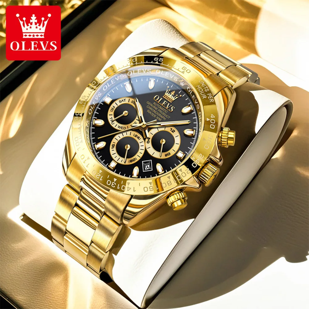 OLEVS 6638 TOP Brand Men's Watches Chronograph Date Luminous Waterproof Luxury Automatic Mechanical Watch for Men
OLEVS 6638 TOP Brand Men's Watches Chronograph Date Luminous Waterproof Luxury Automatic Mechanical Watch for Men