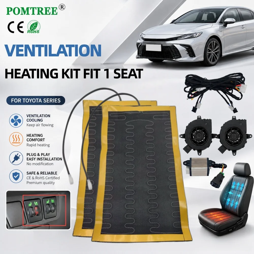 Built-in Car Seat Ventilation Kit Fit 1 Seat For Toyota Camry,2 Fan cool+2 Heating Pad,Heating & Ventilating Function In One Set
Built-in Car Seat Ventilation Kit Fit 1 Seat For Toyota Camry,2 Fan cool+2 Heating Pad,Heating & Ventilating Function In One Set