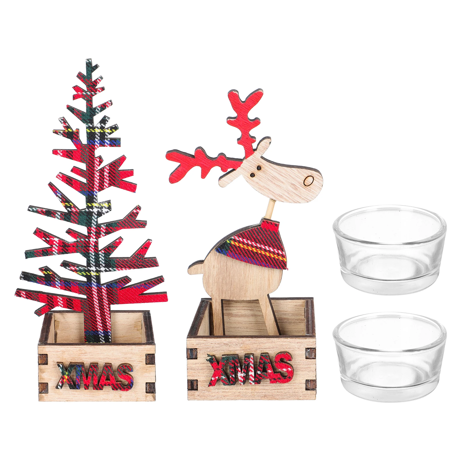 2Pcs Wooden Xmas StyleThemed Home Decor Christmas Gift Idea Desktop Creative C leholder C leholder Wax Lantern
2Pcs Wooden Xmas StyleThemed Home Decor Christmas Gift Idea Desktop Creative C leholder C leholder Wax Lantern