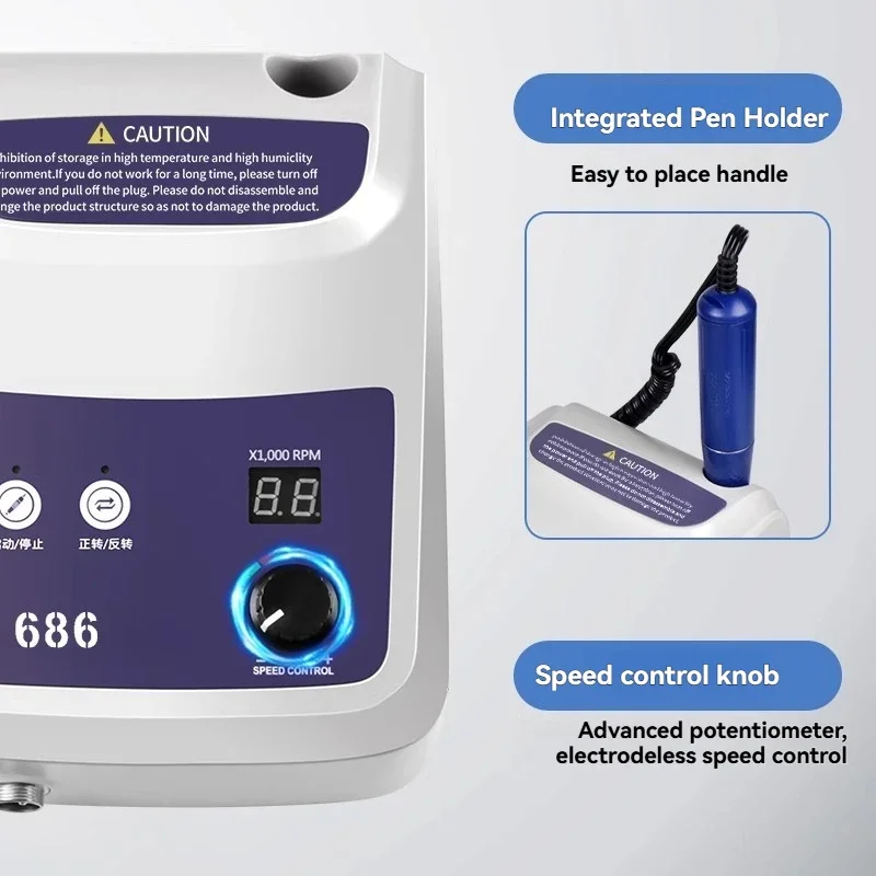 1PC Dental Engraving Machine Small Brushless Grinding Machine Jade Carving Wood Carving Nuclear Carving
1PC Dental Engraving Machine Small Brushless Grinding Machine Jade Carving Wood Carving Nuclear Carving