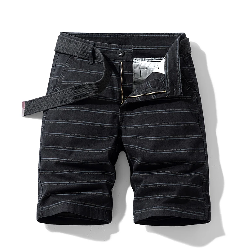 Summer Beach Shorts Men's Cotton Fashion Striped Printed Pants Loose Straight Casual All-Matching Work Clothes Shorts
Summer Beach Shorts Men's Cotton Fashion Striped Printed Pants Loose Straight Casual All-Matching Work Clothes Shorts