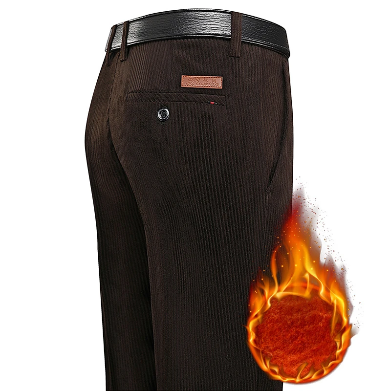 Corduroy Winter Men's Warm Casual Pants Classic Style Fleece Thickened Fashion Solid Loose Business Trousers Male Brand Clothing
Corduroy Winter Men's Warm Casual Pants Classic Style Fleece Thickened Fashion Solid Loose Business Trousers Male Brand Clothing