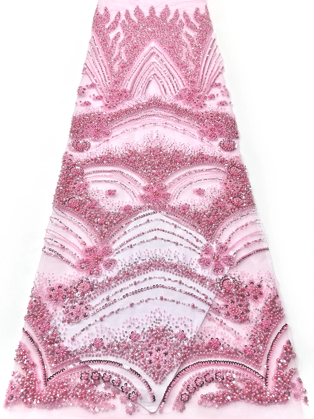 3 Yard French Beaded Sequins Lace Fabric High Quality Mesh Tulle African Lace Fabric Nigerian Wedding Dress for Women Sewing
3 Yard French Beaded Sequins Lace Fabric High Quality Mesh Tulle African Lace Fabric Nigerian Wedding Dress for Women Sewing