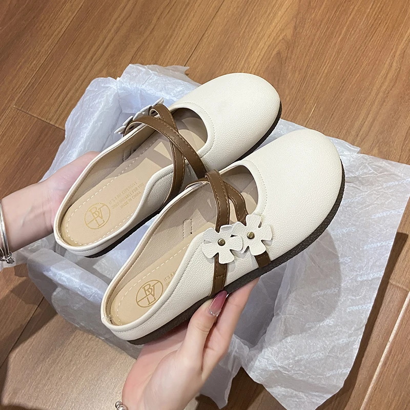 CRLAYDK Fashion Women's Slip On Mules Flower Leather Slippers Ladies Strap Backless Slides Walking Summer Loafers Casual Shoes 
CRLAYDK Fashion Women's Slip On Mules Flower Leather Slippers Ladies Strap Backless Slides Walking Summer Loafers Casual Shoes