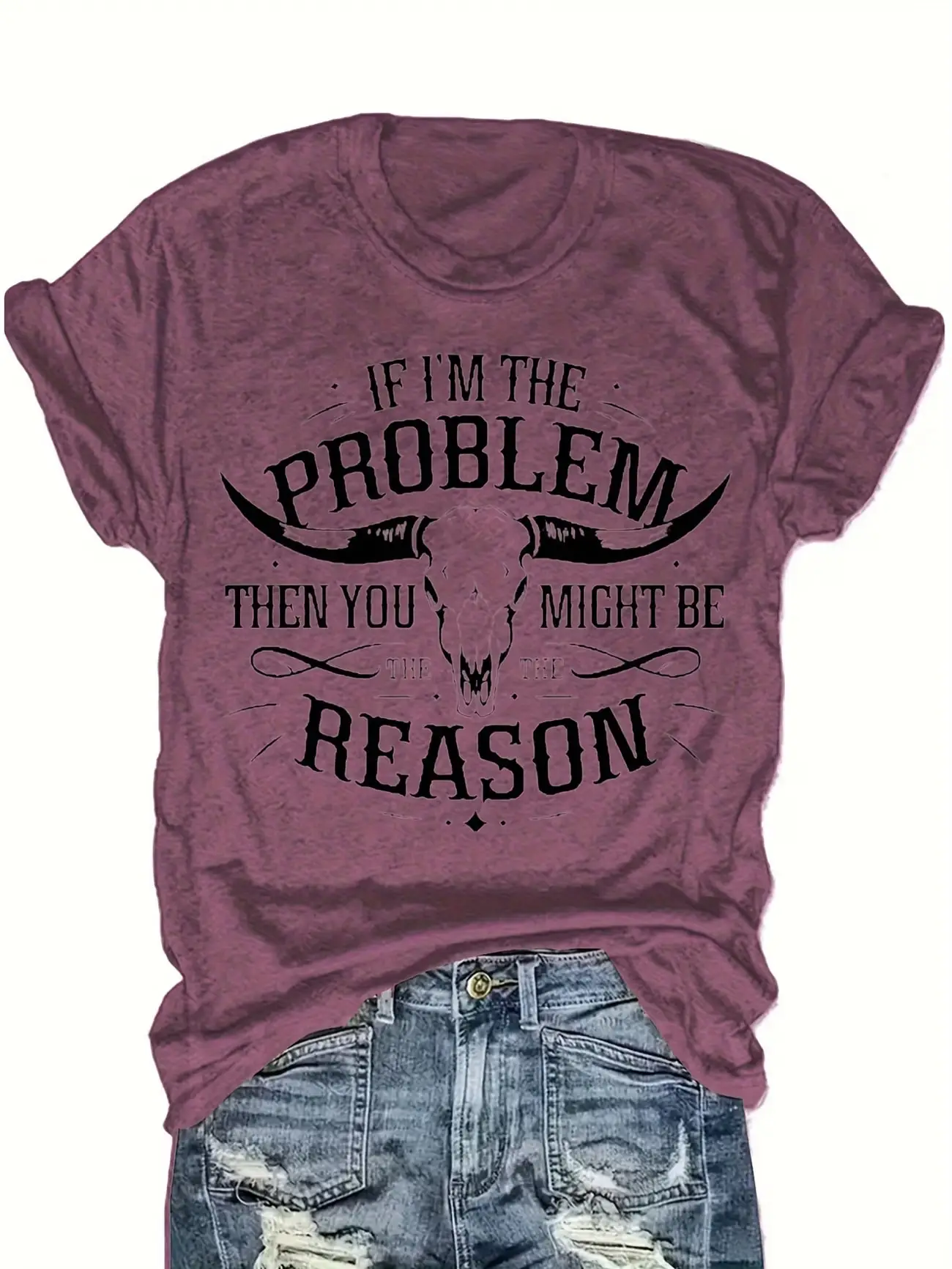 Plus size women's short sleeve T-shirt If I'm The Problem Then You Might Be Reason Spring and Summer Essentials summer outfits
Plus size women's short sleeve T-shirt If I'm The Problem Then You Might Be Reason Spring and Summer Essentials summer outfits