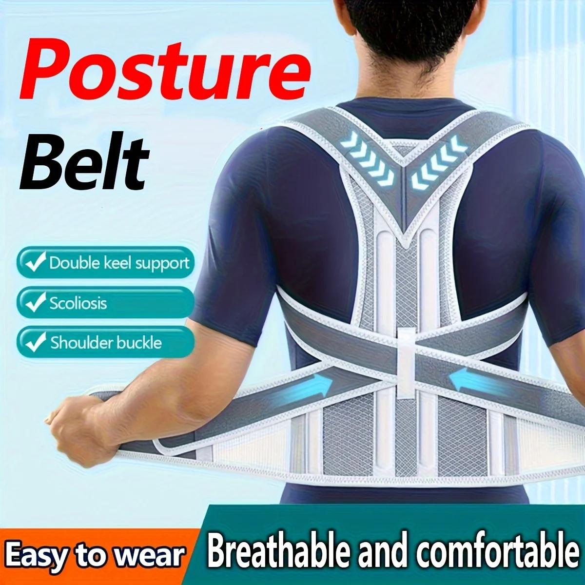 Корректор осанки спины для женщин и мужчин, выпрямитель спины, коррекция сколиоза и горбуза, регулируемый тренажер осанки
Корректор осанки спины для женщин и мужчин, выпрямитель спины, коррекция сколиоза и горбуза, регулируемый тренажер осанки