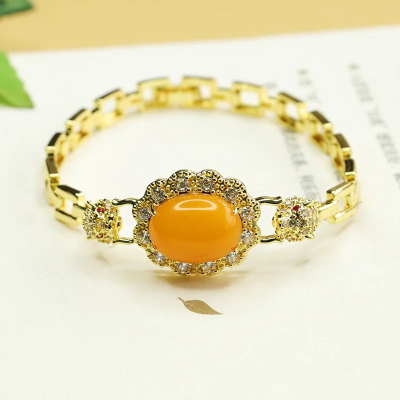 Old Amber Leopard Full Bracelet Fashionable Versatile
Old Amber Leopard Full Bracelet Fashionable Versatile