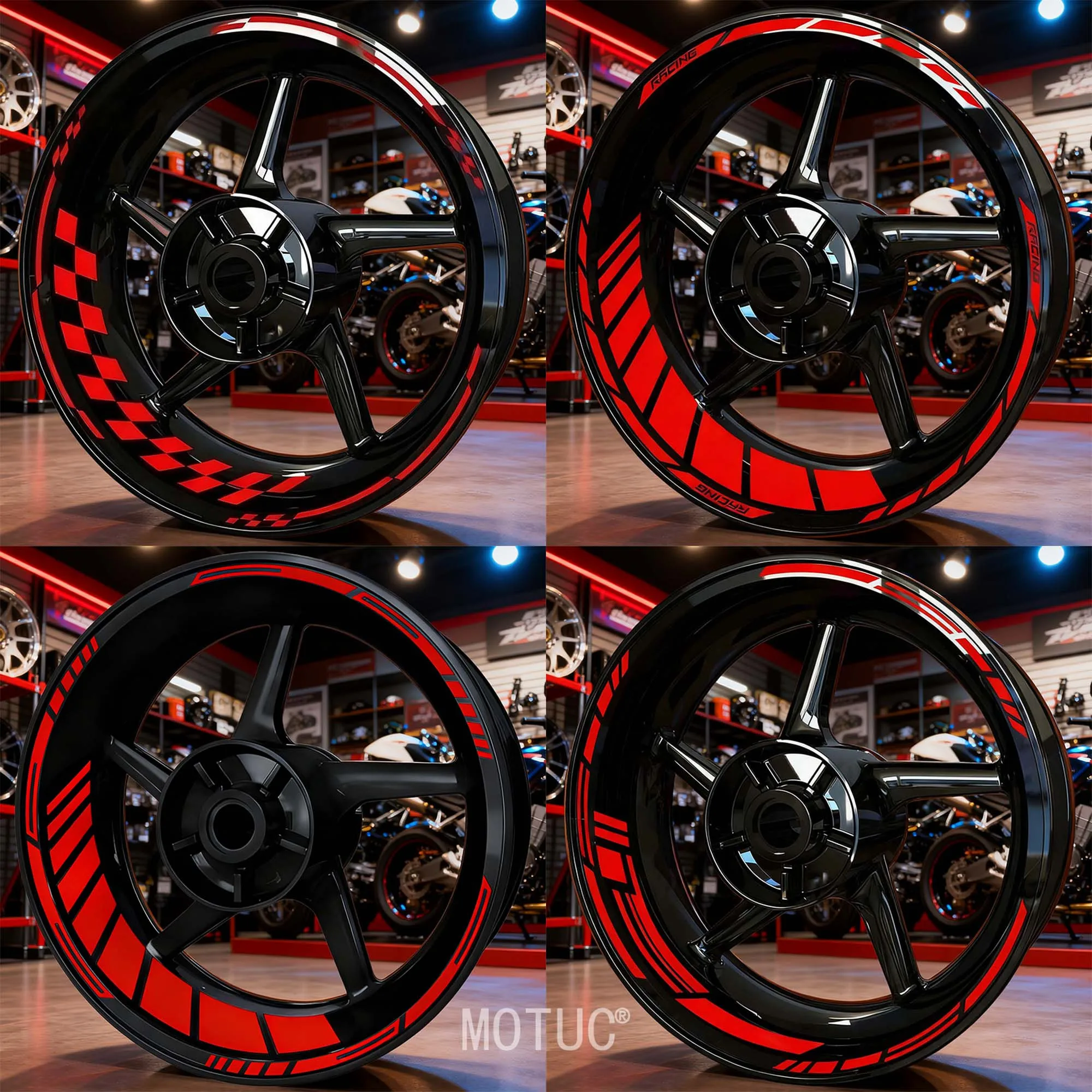 16PCS for 17 Inch Red Stripe Motorcycle Wheel Stickers Waterproof Decals Modification for YAMAHA Honda Kawasaki Suzuki BMW KTM
16PCS for 17 Inch Red Stripe Motorcycle Wheel Stickers Waterproof Decals Modification for YAMAHA Honda Kawasaki Suzuki BMW KTM
