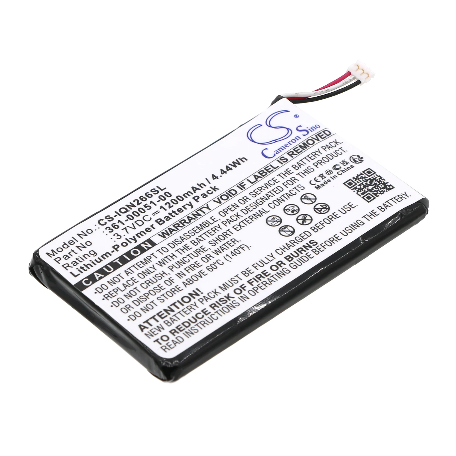 GPS Navigator Battery 1200mAh 361-00051-00,361-00051-01, 361-00051-02 for Garmin Nuvi 2660LMT, 2669LMT, 2460LMT, 2595LM, 2595LMT
GPS Navigator Battery 1200mAh 361-00051-00,361-00051-01, 361-00051-02 for Garmin Nuvi 2660LMT, 2669LMT, 2460LMT, 2595LM, 2595LMT