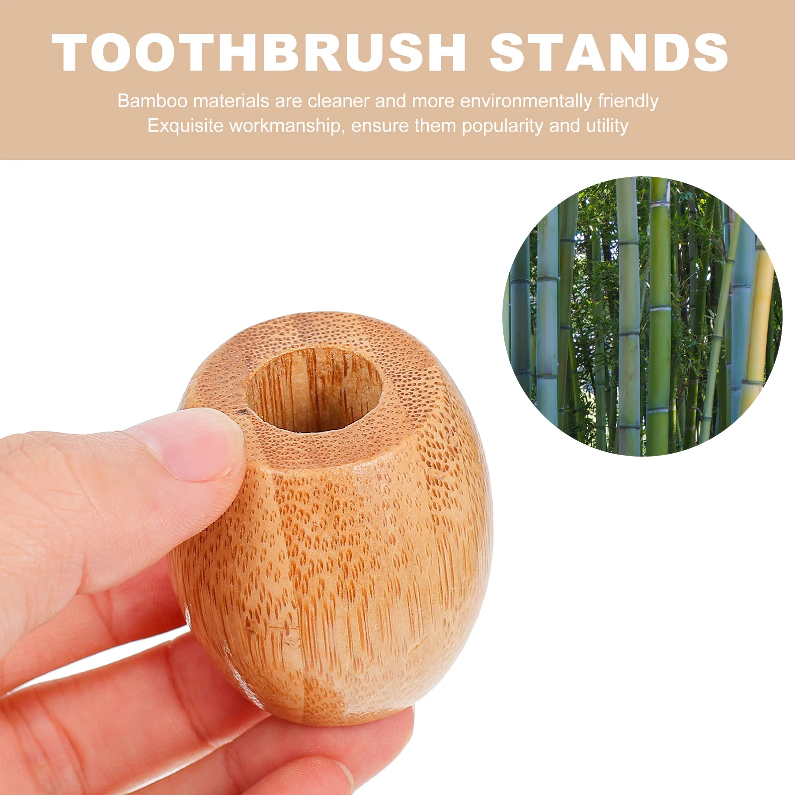 3pcs Bamboo Toothbrush Holder Light Brown Mini Size Space Saving Drying For Razor Pen Bathroom Storage Organizer
3pcs Bamboo Toothbrush Holder Light Brown Mini Size Space Saving Drying For Razor Pen Bathroom Storage Organizer