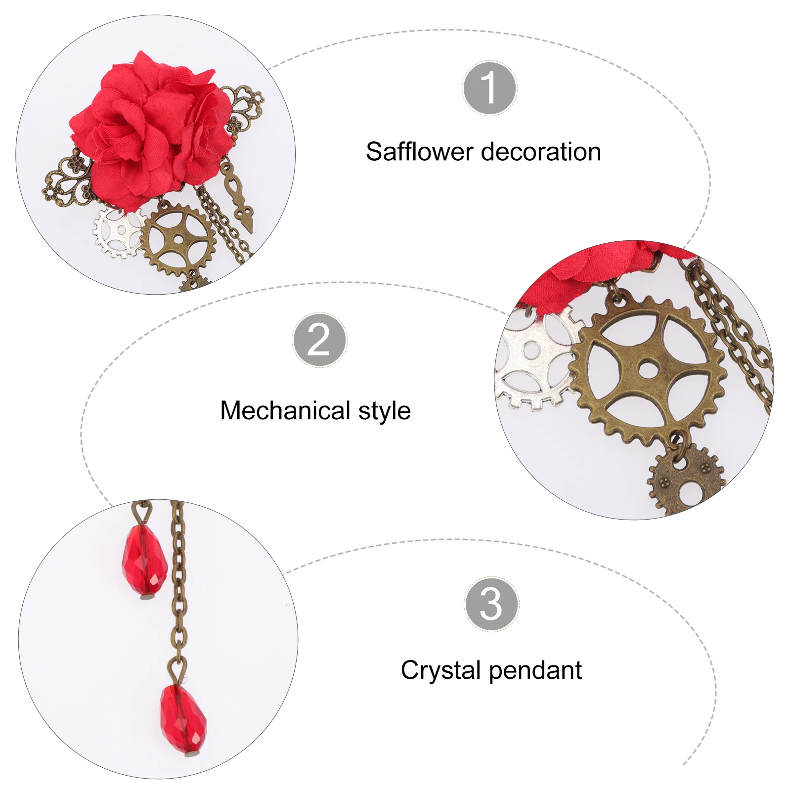 Gothic Gear Rose Hairpin Women Steampunk Hair Accessories Polyester Durable Wedding Party Photography Cosplay Elegant Design
Gothic Gear Rose Hairpin Women Steampunk Hair Accessories Polyester Durable Wedding Party Photography Cosplay Elegant Design
