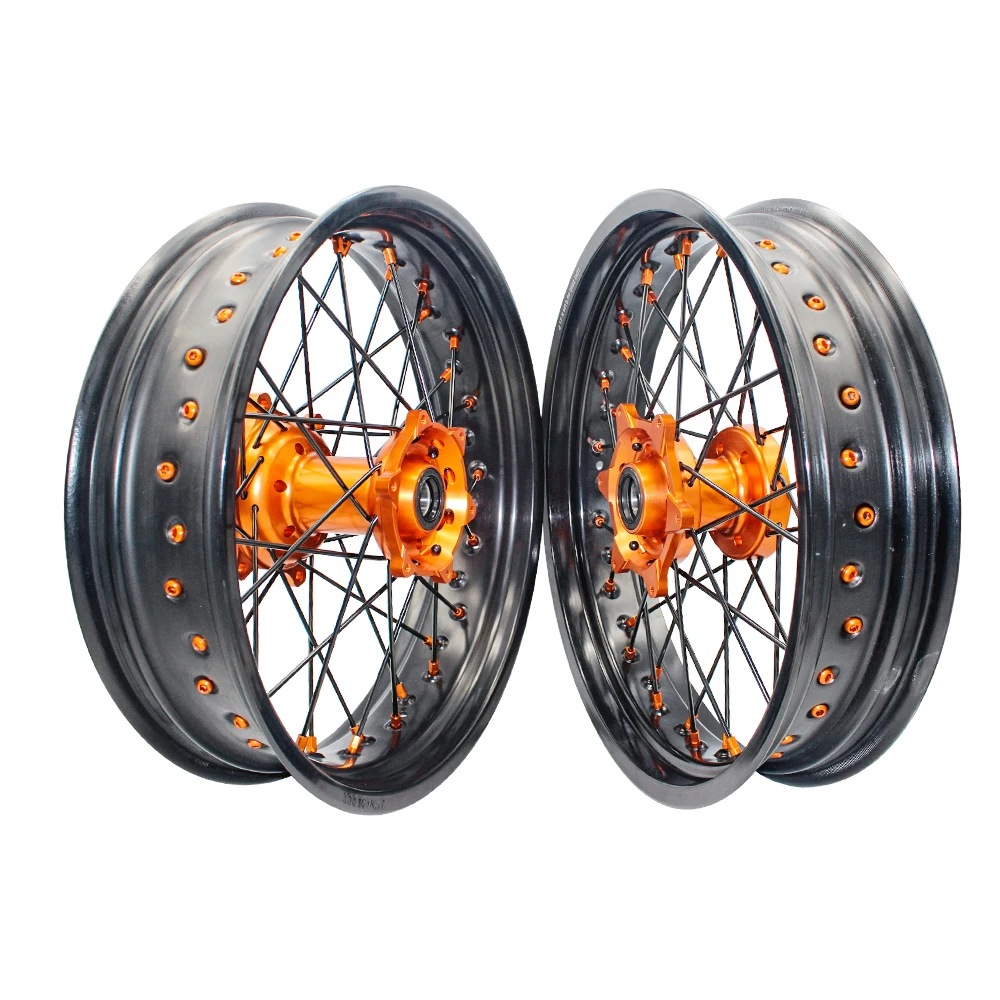 SX SXF EXC 250 350 450 Motorcycle Spoke RIM 17 Supermoto Aluminum Wheels For KTM EXC 300
SX SXF EXC 250 350 450 Motorcycle Spoke RIM 17 Supermoto Aluminum Wheels For KTM EXC 300