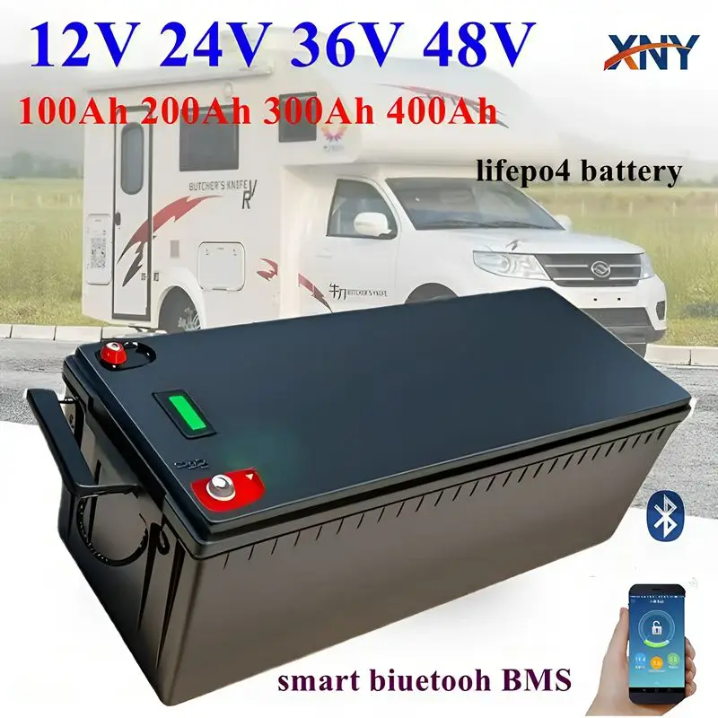 12V 24V 36V 48V 100AH 150Ah 200AH 300Ah 400Ah lifepo4 lithium battery bluetooth BMS APP for solar inverter EV Fishing boat
12V 24V 36V 48V 100AH 150Ah 200AH 300Ah 400Ah lifepo4 lithium battery bluetooth BMS APP for solar inverter EV Fishing boat