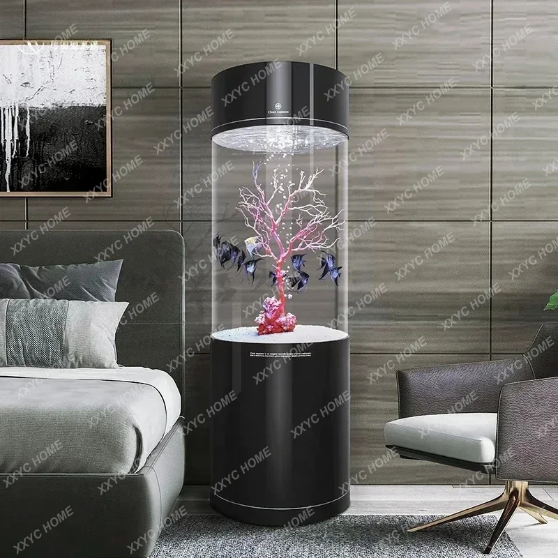 New Fish Tank Cylinder Small and Medium-Sized Living Room Home Acrylic White Aquarium
New Fish Tank Cylinder Small and Medium-Sized Living Room Home Acrylic White Aquarium