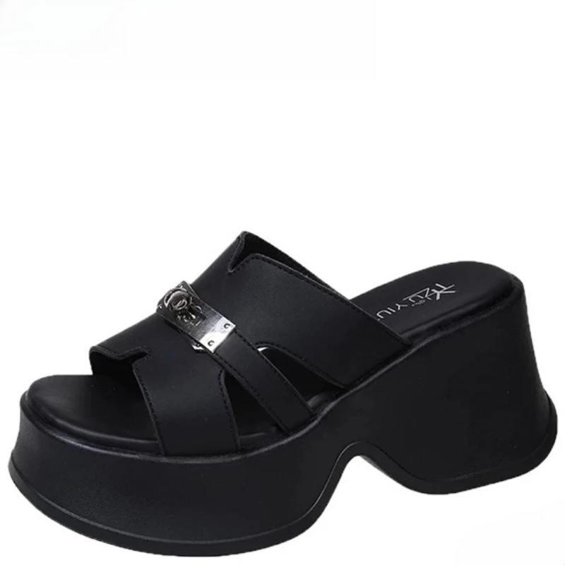 7CM High Platform Leather Sandals Women New Summer Breathable High Heels Ladies Beach Sneakers Wedges Chunky Slippers Sandalias
7CM High Platform Leather Sandals Women New Summer Breathable High Heels Ladies Beach Sneakers Wedges Chunky Slippers Sandalias