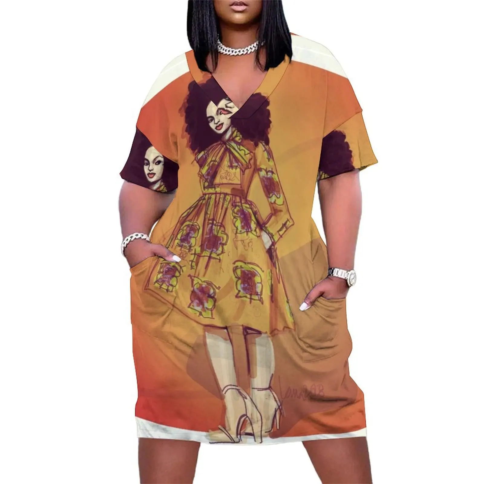 African print dress Loose Pocket Dress elegant dress Women dresses summer dresses for woman Womens dresses
African print dress Loose Pocket Dress elegant dress Women dresses summer dresses for woman Womens dresses