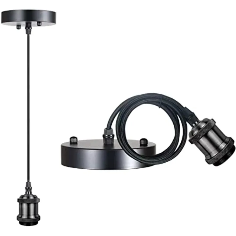 Vintage Mini Pendant Light Cord Kit, Industrial Edison Retro Pendant Light UL Lamp Holder Fixture E26 E27 Lamp Socket, 3.94ft A
Vintage Mini Pendant Light Cord Kit, Industrial Edison Retro Pendant Light UL Lamp Holder Fixture E26 E27 Lamp Socket, 3.94ft A