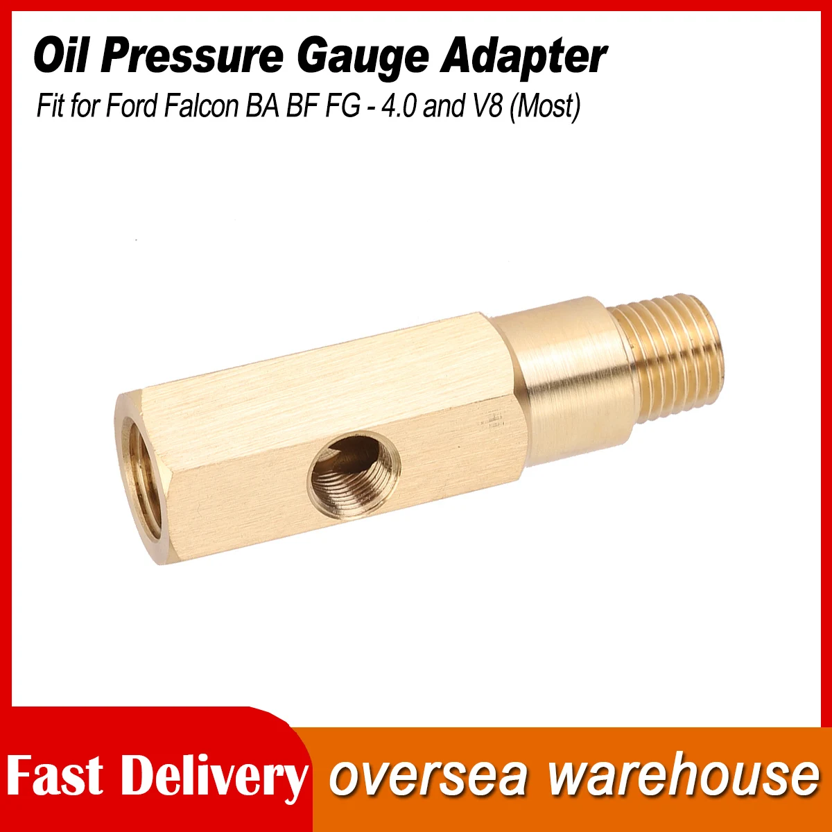 NPT Oil Pressure Gauge Adapter Oil Pressure Gauge Adapter 1/4 NPT Brass T Piece Sender Fit for Falcon BA BF FG - 4.0 and V8
NPT Oil Pressure Gauge Adapter Oil Pressure Gauge Adapter 1/4 NPT Brass T Piece Sender Fit for Falcon BA BF FG - 4.0 and V8
