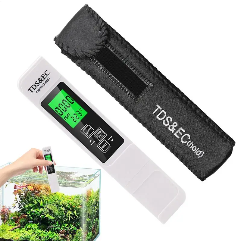 Digital Water Quality Tester TDS EC Temperature Meter Accurate Water Testing Pen Multifunctional Water Purity TEMP PPM Tester
Digital Water Quality Tester TDS EC Temperature Meter Accurate Water Testing Pen Multifunctional Water Purity TEMP PPM Tester