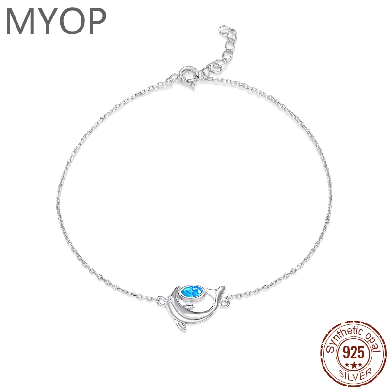 XYOP Sea Animal Blue Oval Opal Dolphin Bracelet 925 Sterling Silver Bracelet Summer Personalized Jewelry
XYOP Sea Animal Blue Oval Opal Dolphin Bracelet 925 Sterling Silver Bracelet Summer Personalized Jewelry