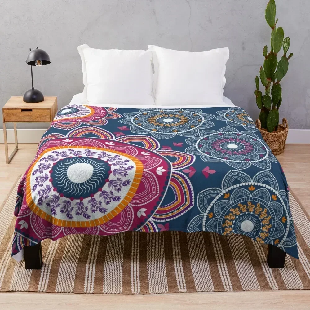 Joyful Mandala Throw Blanket Easy Care Comfortable Blanket for Couch
Joyful Mandala Throw Blanket Easy Care Comfortable Blanket for Couch