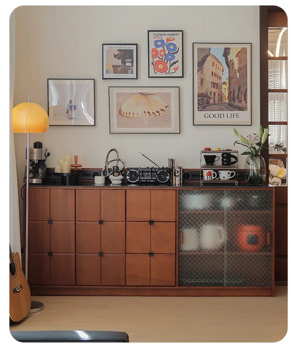 Solid Wood Coffee Cabinet French Retro Closet Living Room Chest of Drawers Wall Locker
Solid Wood Coffee Cabinet French Retro Closet Living Room Chest of Drawers Wall Locker