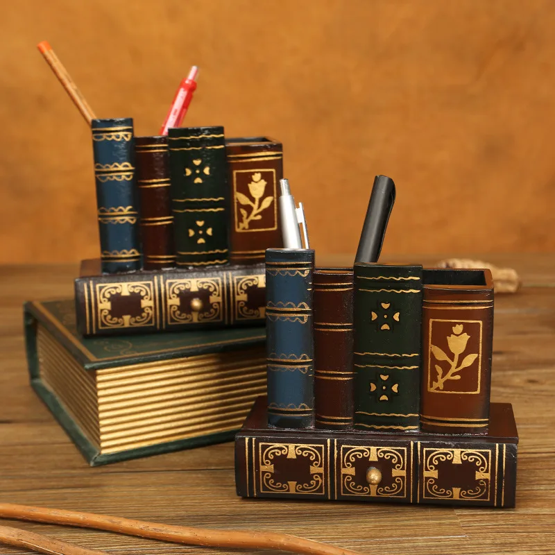 Retro Personalized Pen Holder European Style Creative Storage Box Office Desk Surface Panel Decoration Decoration Crafts Gift
Retro Personalized Pen Holder European Style Creative Storage Box Office Desk Surface Panel Decoration Decoration Crafts Gift