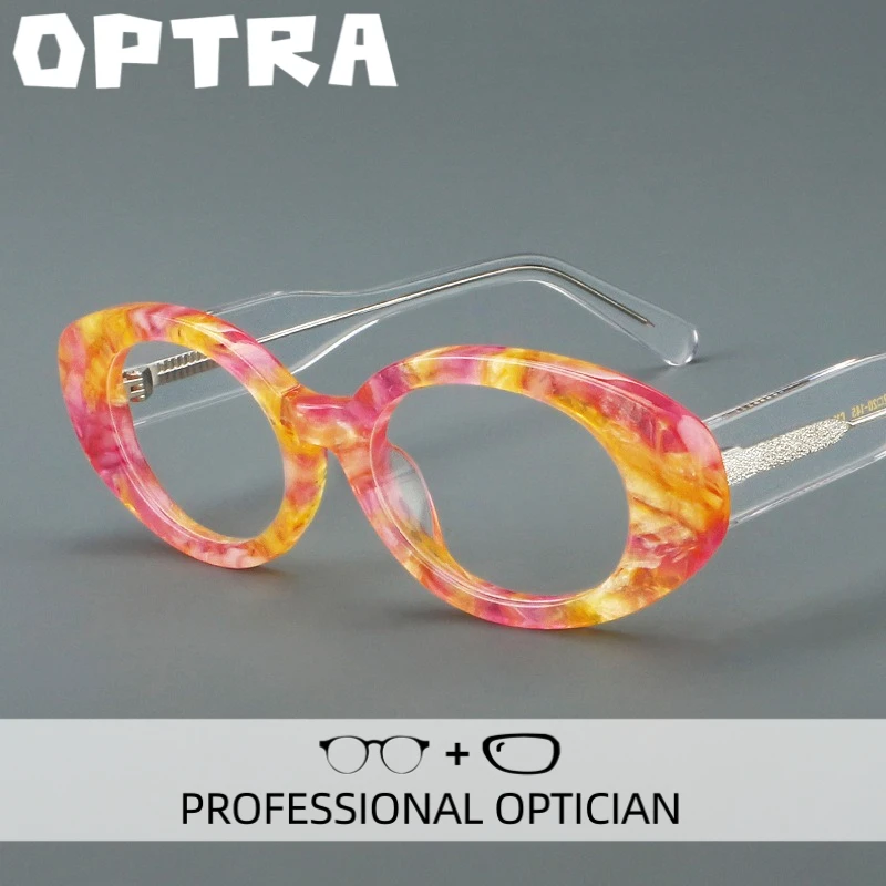 OPTRA New Fashion Design Oval Reading Glasses Blue Light Blocking Technology Eyeglasses Customized Prescription Optical Eyewear
OPTRA New Fashion Design Oval Reading Glasses Blue Light Blocking Technology Eyeglasses Customized Prescription Optical Eyewear