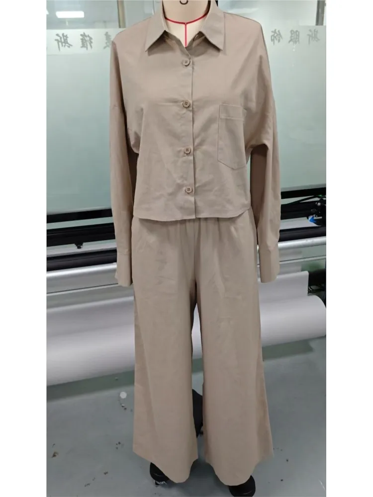 Woman 2 Piece Set Outfit 2026 Solid Color Long Sleeve Tops Long Pants Casual Fashion Two Piece Outfits Simple Style All-match
Woman 2 Piece Set Outfit 2026 Solid Color Long Sleeve Tops Long Pants Casual Fashion Two Piece Outfits Simple Style All-match