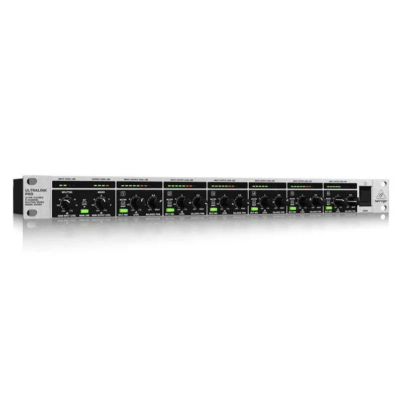 Behringers MX882 V2 Professional 2 in 8 Out Signal Splitter or 8 in 2 Out Mixer Sound Console
Behringers MX882 V2 Professional 2 in 8 Out Signal Splitter or 8 in 2 Out Mixer Sound Console