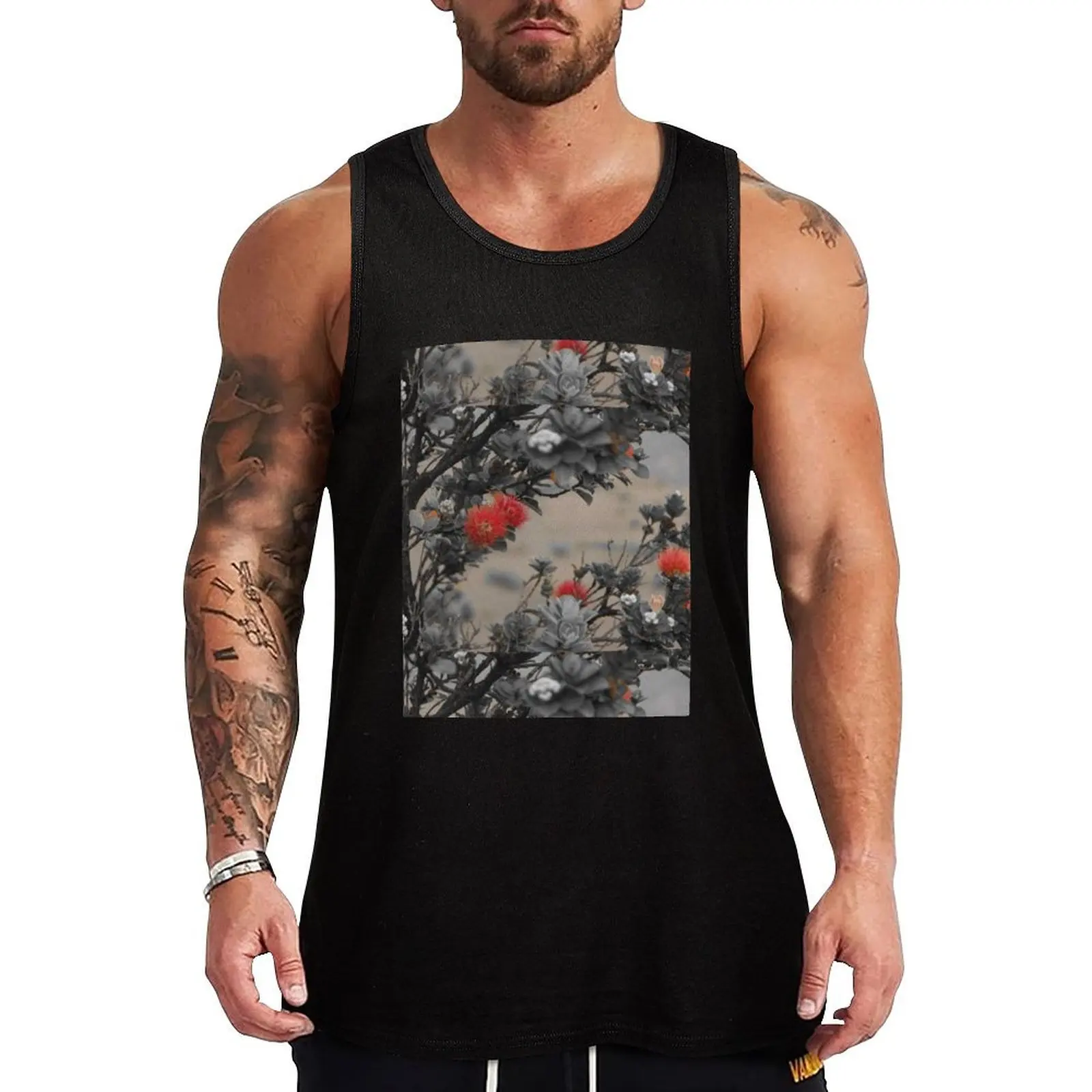 Black and White Beautiful Red Hawaiian Flower Ohi'a Lehua From Big Island Hawaii Tank Top sleeveless man shirts
Black and White Beautiful Red Hawaiian Flower Ohi'a Lehua From Big Island Hawaii Tank Top sleeveless man shirts