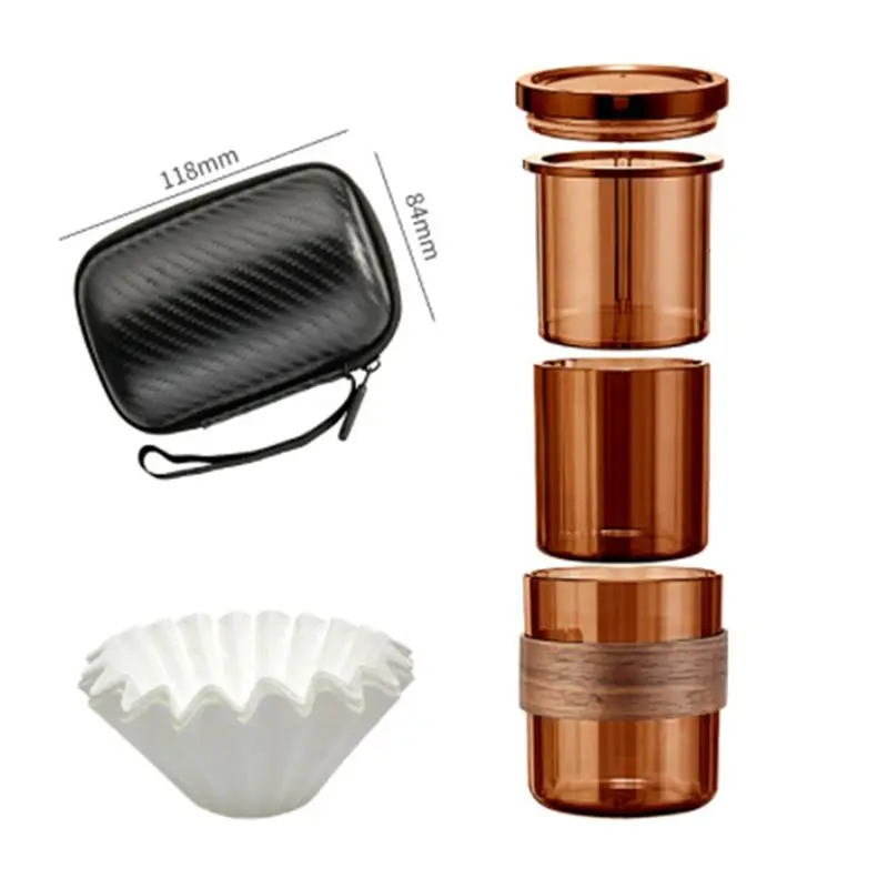 A24I Portable Hand Pour Coffee Pot Set Portable Filter Filter Cup Filter Travel Coffee Hand Pour Cup,Brown-Transparent
A24I Portable Hand Pour Coffee Pot Set Portable Filter Filter Cup Filter Travel Coffee Hand Pour Cup,Brown-Transparent