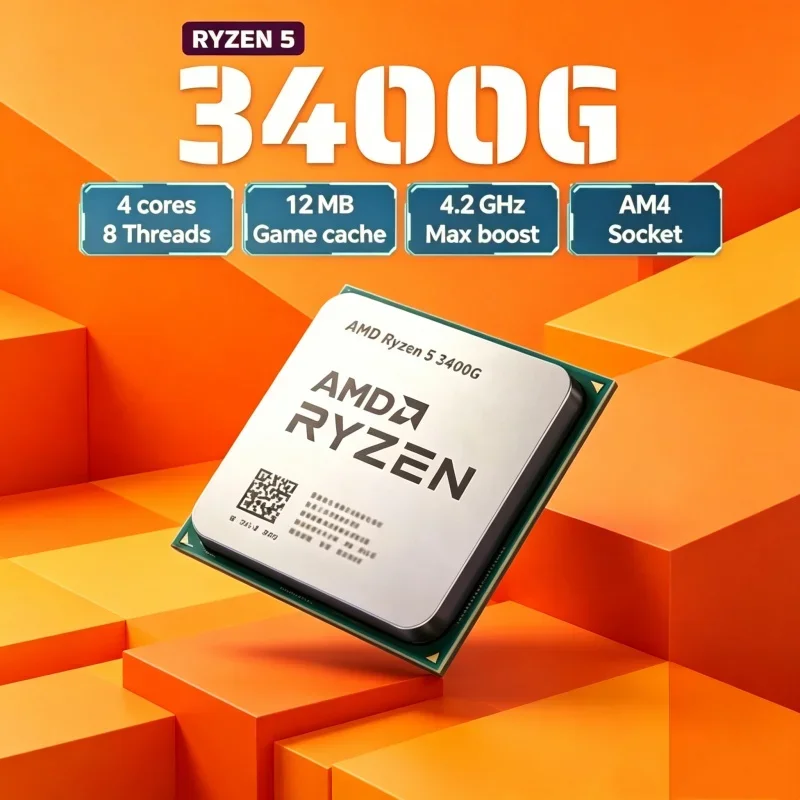 Majestic Welded AMD Unfixed Pieces CPU Ryzen 5 3400G R5 3400G 3.7GHz Quad-Core Eight-Thread 65W YD3400C5M4MFH Socket AM4
Majestic Welded AMD Unfixed Pieces CPU Ryzen 5 3400G R5 3400G 3.7GHz Quad-Core Eight-Thread 65W YD3400C5M4MFH Socket AM4