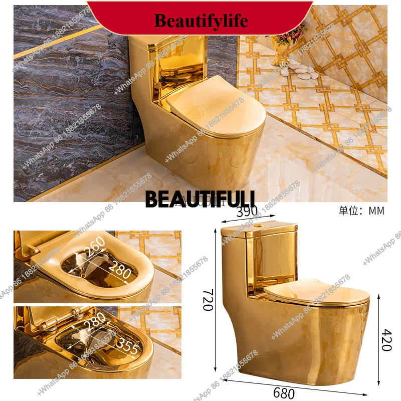 F185 Siphon Water-Saving Mute Tuhao Gold Toilet Anti-Blocking Deodorant Ceramic Electroplating Gold
F185 Siphon Water-Saving Mute Tuhao Gold Toilet Anti-Blocking Deodorant Ceramic Electroplating Gold