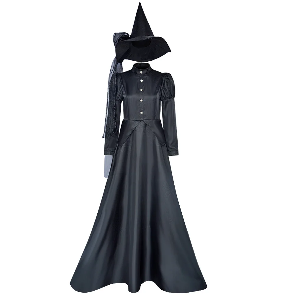 Wizard of Oz Halloween Costume Stage Show Adult Cosplay Black Witch Play Parent-child Costume Magician Dress
Wizard of Oz Halloween Costume Stage Show Adult Cosplay Black Witch Play Parent-child Costume Magician Dress