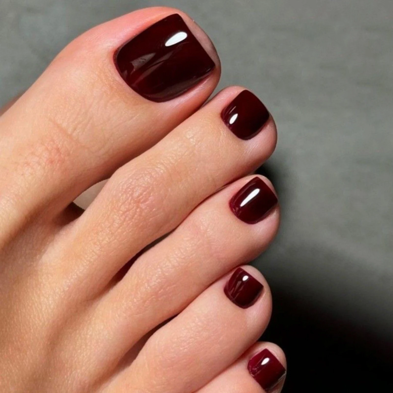 Wine Red Toe Nail Tips Press On Toenails 24pcs Reusable Charming Fake Toe Nails For Fashion Party Manicure Pedicure Decoration
Wine Red Toe Nail Tips Press On Toenails 24pcs Reusable Charming Fake Toe Nails For Fashion Party Manicure Pedicure Decoration