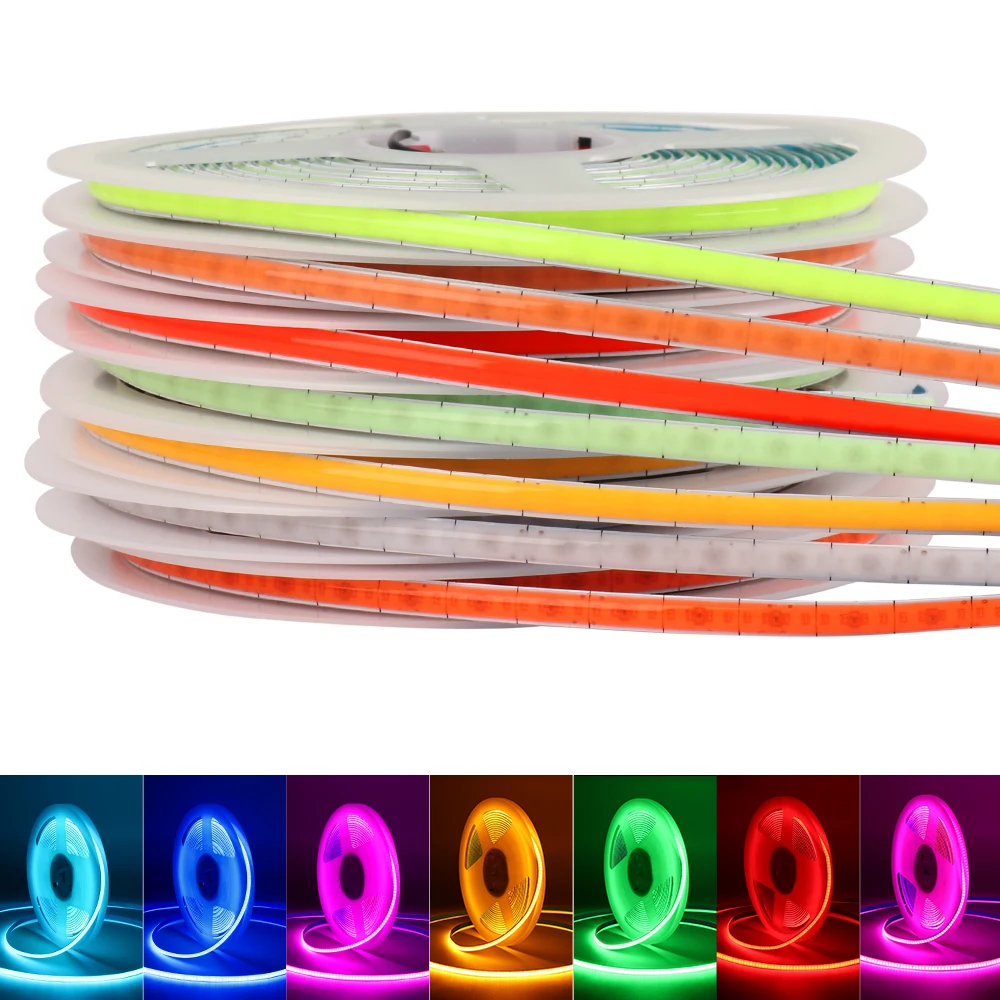 5mm COB LED Strip Lights For Home Decoration Linear Lighting 1cm-Cut 12V 400leds/m Red Blue Yellow Flexible LED Ribbon Tape
5mm COB LED Strip Lights For Home Decoration Linear Lighting 1cm-Cut 12V 400leds/m Red Blue Yellow Flexible LED Ribbon Tape