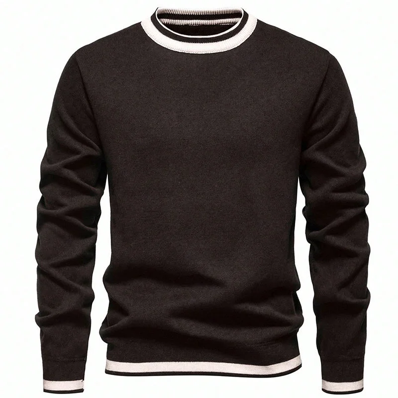 Men Crewneck Sweater Long Sleeve Knitted Pullover Casual Stripe Sweaters Brown Navy Knit Tops US Size
Men Crewneck Sweater Long Sleeve Knitted Pullover Casual Stripe Sweaters Brown Navy Knit Tops US Size