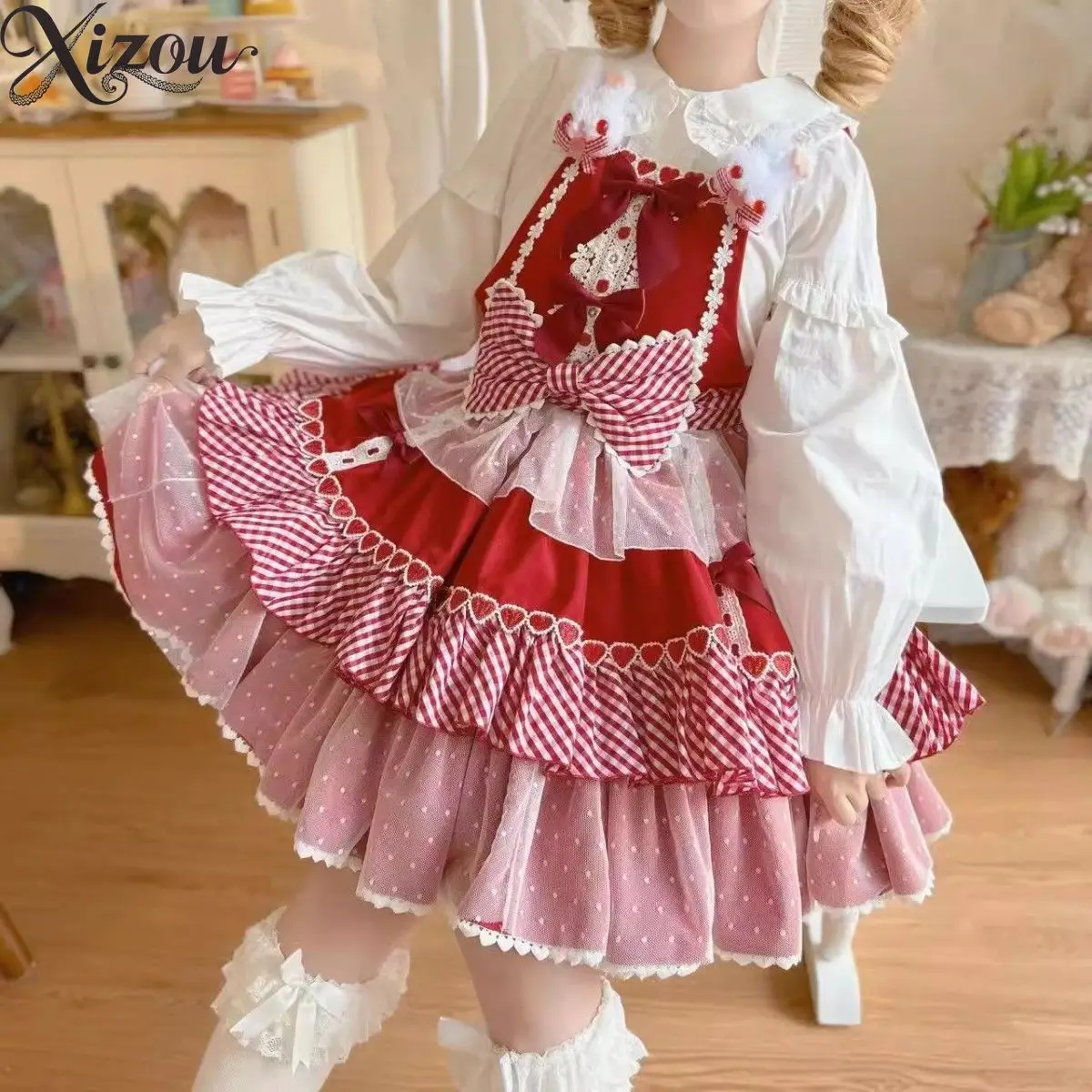 Lolita \Blouse White Elegant Peter Pan Doll Collar Long Sleeve Shirt Ruffle Trim Kawaii Top Women Girls Spring Autumn 2025
Lolita \Blouse White Elegant Peter Pan Doll Collar Long Sleeve Shirt Ruffle Trim Kawaii Top Women Girls Spring Autumn 2025