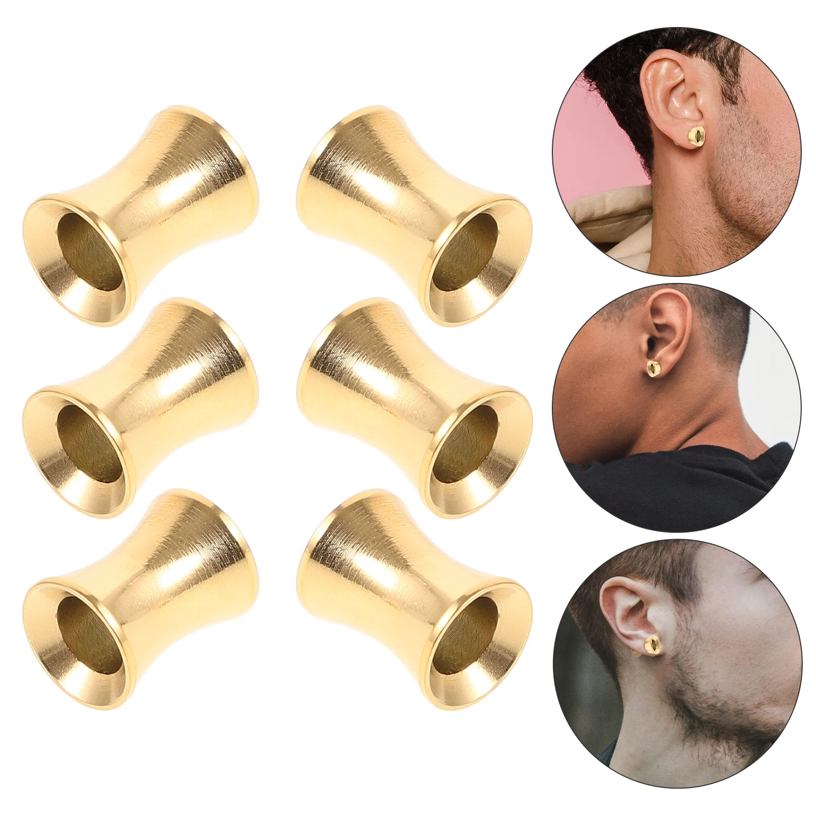 6pcs Stainless Steel Gauges Tunnel Plugs Stretchers Expanders For Longtime Reusable Comfortable Smooth Surface Men Women Party
6pcs Stainless Steel Gauges Tunnel Plugs Stretchers Expanders For Longtime Reusable Comfortable Smooth Surface Men Women Party