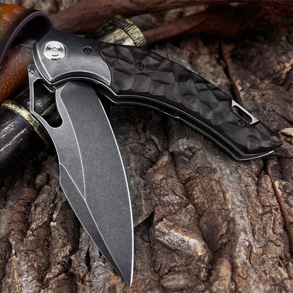 Multi-Functional EDC Folding Knife D2 Steel Blade Ebony Wood Handle Outdoor Camping Fishing Jungle Exploration Utility Knives
Multi-Functional EDC Folding Knife D2 Steel Blade Ebony Wood Handle Outdoor Camping Fishing Jungle Exploration Utility Knives