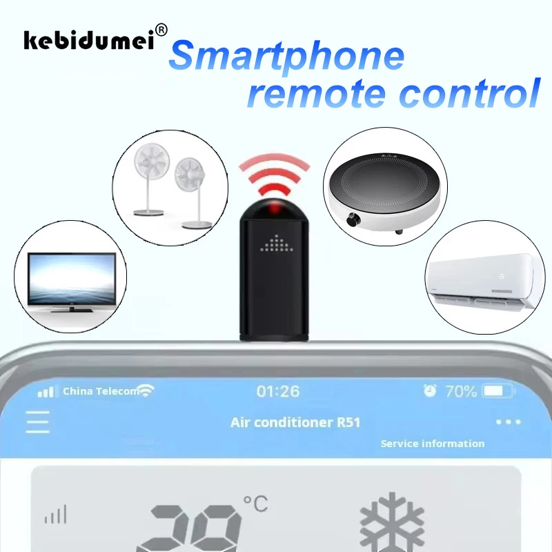 Mini Smartphone Infrared Remote Adapter Control Type C IOS Smart App Control Adapter Infrared Transmitter Suitable for TV Fan
Mini Smartphone Infrared Remote Adapter Control Type C IOS Smart App Control Adapter Infrared Transmitter Suitable for TV Fan
